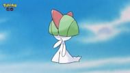 Spin 5 PokéStops or Gyms to encounter Ralts (Image via Niantic)